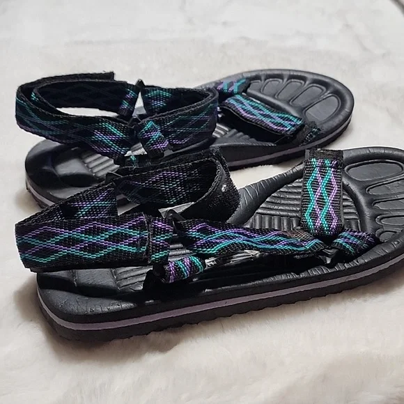 WOMEN'S  TAHITI MULTI COLOR SANDALS. - Picture 4 of 6